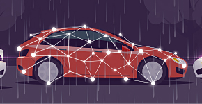 Mediator animatie van een auto
